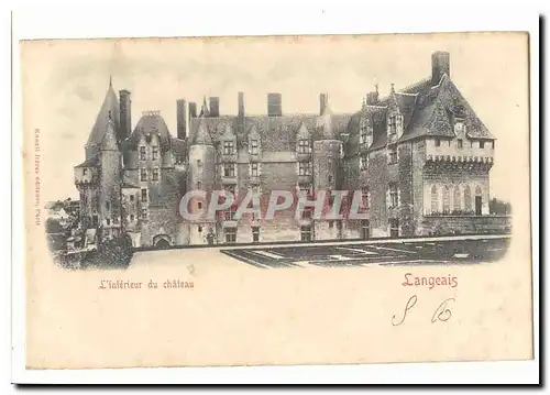 Langeais Cartes postales L&#39interieur du chateau