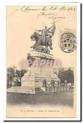 Chinon Cartes postales Statue de Jeanne d&#39Arc