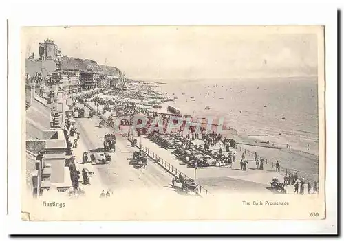 Grande Bretagne Hastings Cartes postales The Bath promenade