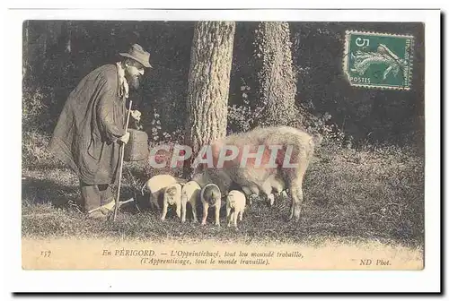 en Perigord Cartes postales L&#39opprintichaze tou lou mounde trobaillo (l&#39aprpentissage tout le monde travai