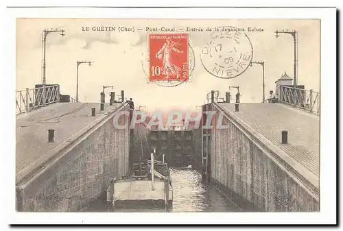 Le Guetin Cartes postales pont canal Entree de la deuxieme ecluse