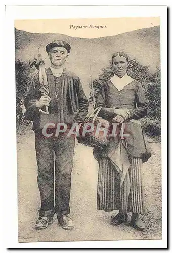 Cartes postales Paysans basques TOP