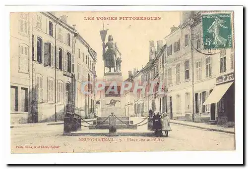 Neufchateau Cartes postales Place Jeanne d'Arc (enfants)