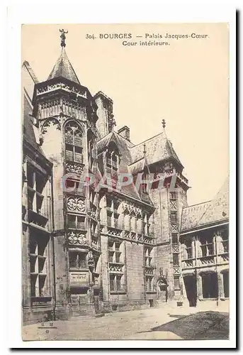 Bourges Cartes postales Palais Jacques Coeur Cour interieure