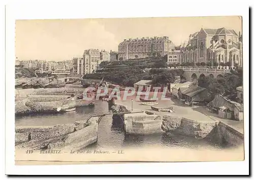 Biarritz Cartes postales Le port des pecheurs