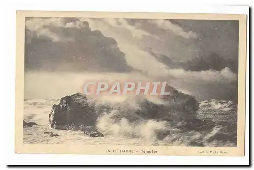 Le Havre Cartes postales Tempete