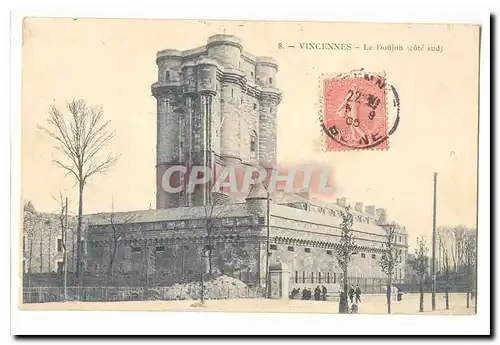 Vincennes Cartes postales Le donjon (cote sud)