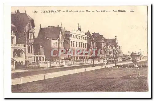 Paris Plage Cartes postales Boulevard de la mer Les villas Les Hotels