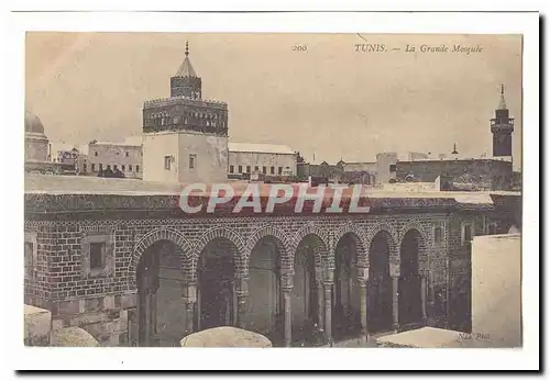 Tunisie Tunis Cartes postales La grande mosquee