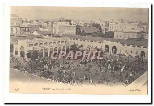 Tunisie Tunis Cartes postales Marche arabe