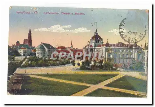 Strasbourg Cartes postales Theatre Kaiserplast