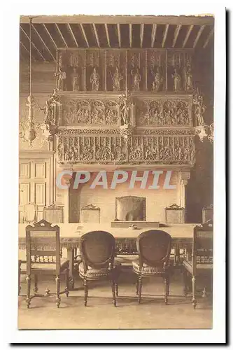 Belgique Courtrai Cartes postales interieur Hotel de ville Cheminee salle des echevins