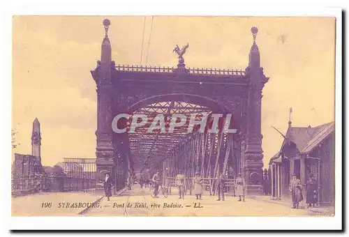 Strasbourg Ansichtskarte AK Pont de Kehl rive Badoise