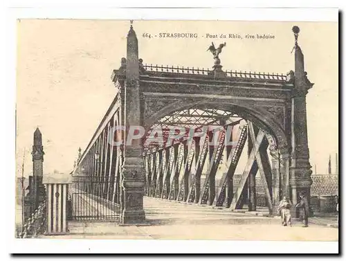 Strasbourg Ansichtskarte AK Pont de Kehl rive Badoise