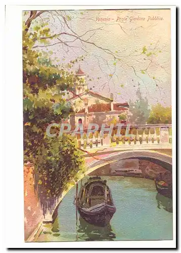 Italie Italia Venezio Cartes postales Ponte Giardino Publico