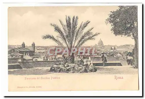 Italie Italia Roma Cartes postales Panorama del Giardino Pubblico