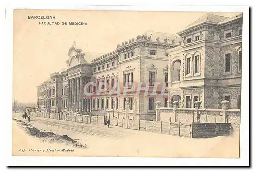 Espagne Espana Barcelona Cartes postales facultad de Medicina (medecine)