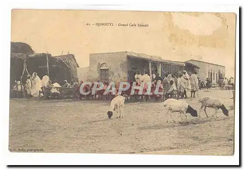 Djibouti Cote des Somalis Cartes postales Grand cafe somali