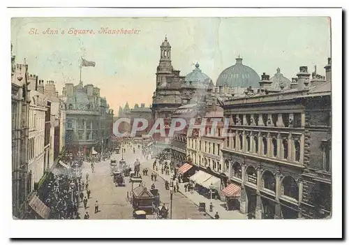 Grande Bretagne St Ann&#39s quare Cartes postales Manchester