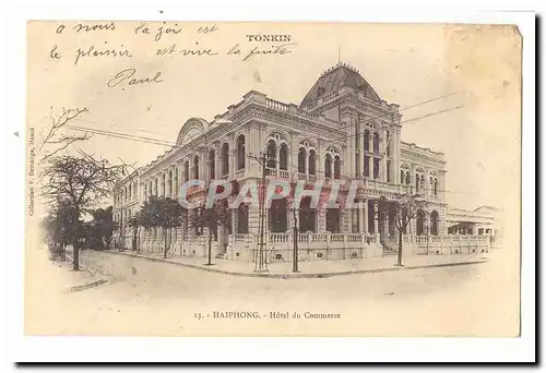 Vietnam Haiphong Cartes postales Hotel du commerce
