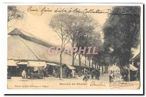 Vietnam Cartes postales Marche de Cholon Saigon