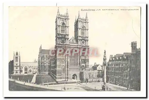 Grande Bretagne Ansichtskarte AK Londres La cathedrale Westminster