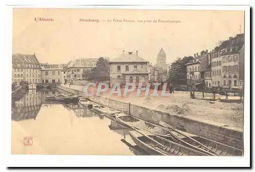 Strasbourg Cartes postales Le petite France vue prise du Pont couvert