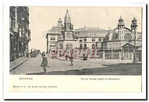 Belgique Ostende Cartes postales Vue du Kursaal depuis sa restauration