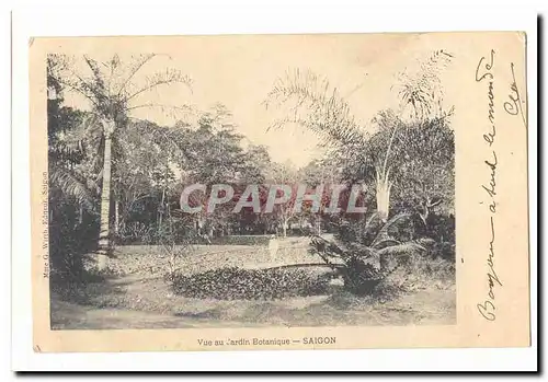 Vietnam Saigon Cartes postales Vue du jardin botanique