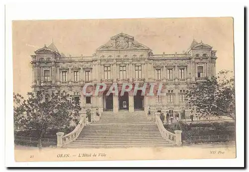 Algerie Oran Cartes postales L&#39hotel de ville