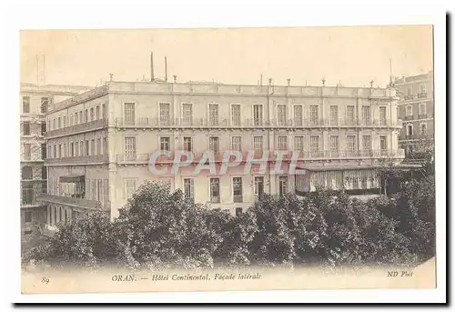 Algerie Oran Ansichtskarte AK Hotel continental facade laterale