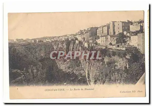 Algerie Constantine Cartes postales Le ravin du Rhummel