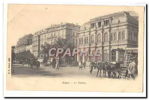 Algerie Alger Cartes postales Le theatre