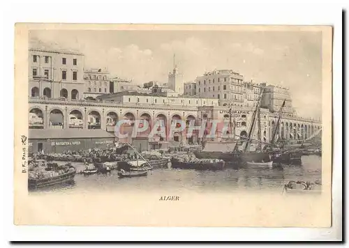 Algerie Alger Ansichtskarte AK (port bateau ship)