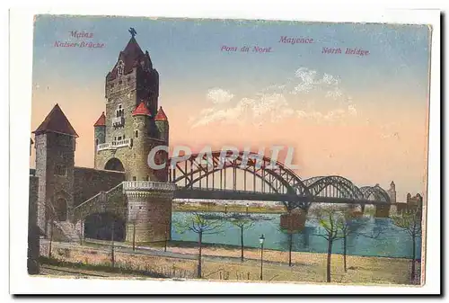 Allemagne Mainz Ansichtskarte AK Mayence Pont du Nord