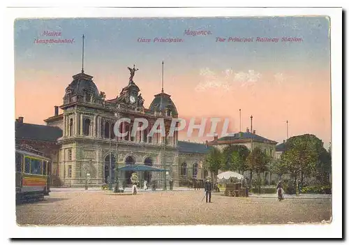 Allemagne Mainz Cartes postales Mayence Gare principale