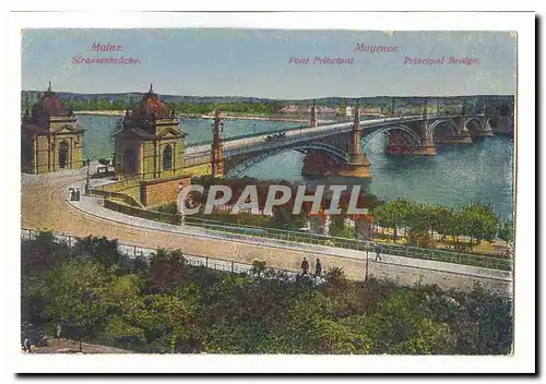 Allemagne Mainz Mayence Ansichtskarte AK Pont principal