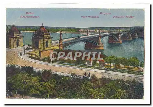 Allemagne Mainz Mayence Cartes postales Pont principal