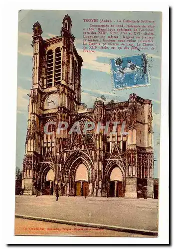 Troyes Cartes postales La cathedrale St Pierre