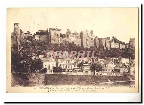 Chinon Cartes postales Ruines du chateau