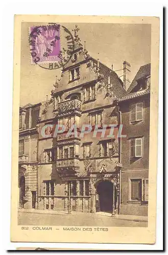 Colmar Cartes postales Maison des tetes
