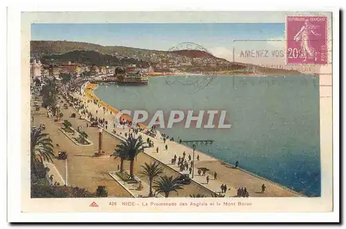 Nice Ansichtskarte AK the walk of English and the Boron mount