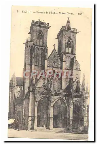 Semur Ansichtskarte AK Facade de l&#39eglise Notre DAme