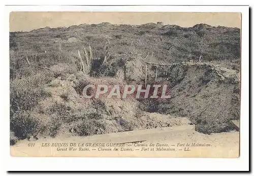 Les ruines de la grande guerre Ansichtskarte AK chemin des dames Fort de Malmaison