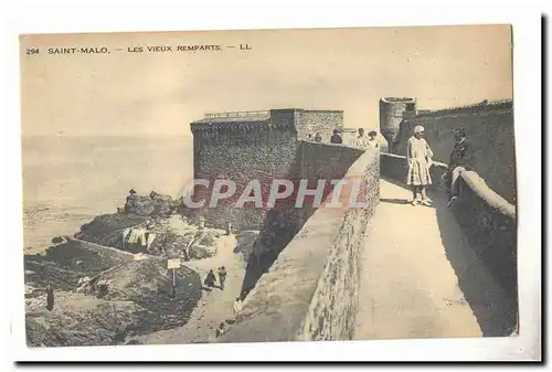 Saint Malo Ansichtskarte AK Les vieux remparts