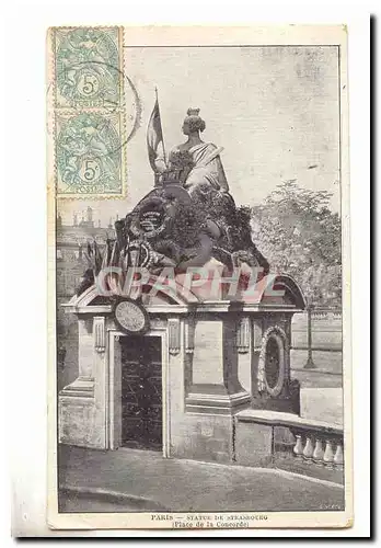 Paris (8eme) Cartes postales Statue de Strasbourg Place de la Concorde