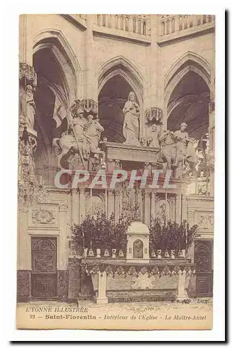 Saint Florentin Cartes postales Interieur de l&#39eglise Le maitre autel