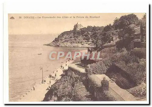 Dinard Ansichtskarte AK La promenade des alles et pointe du Moulinet