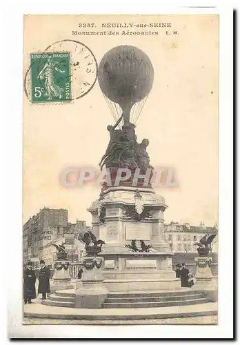 Neuilly sur Seine Ansichtskarte AK Monument des Aeronautes