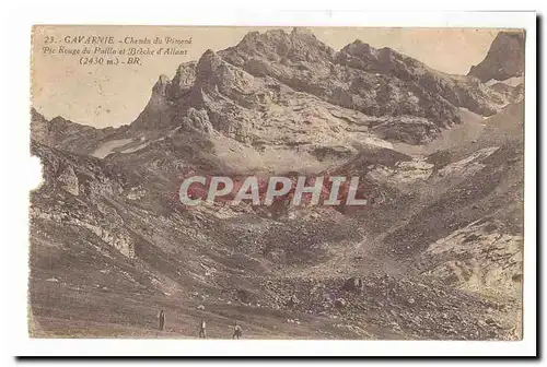Gavarnie Cartes postales Chemin du imene Pic rouge du Pailla et Breche d&#39Allanz (2430m)